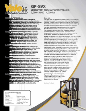 Carretillas elevadoras de gas Yale GP035VX