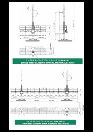 Plataformas elevadoras de mástil Electroelsa ELSA P25