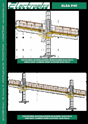 Plataformas elevadoras de mástil Electroelsa ELSA P40