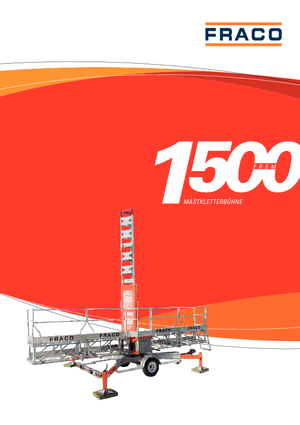 Plataformas elevadoras de mástil Fraco FRSM 1500