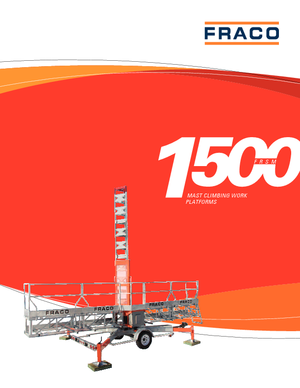 Plataformas elevadoras de mástil Fraco FRSM 1500