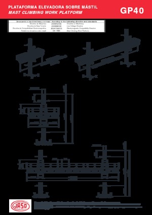 Plataformas elevadoras de mástil Jaso GP40