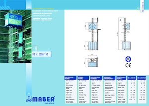 Elevadores Industriales Maber MB A 2000/150