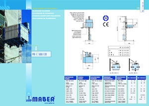 Elevadores Industriales Maber MB C 500/120-M
