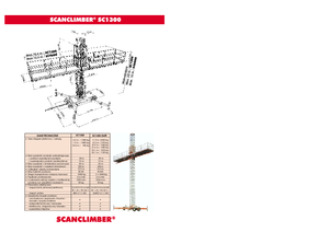 Plataformas elevadoras de mástil Scanclimber SC 1300 D