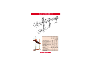 Plataformas elevadoras de mástil Scanclimber SC 4000 D
