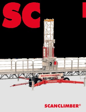 Plataformas elevadoras de mástil Scanclimber Centum SC10000