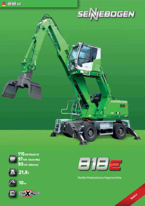 Manipuladores de materiales Sennebogen 818M E 
