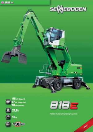Manipuladores de materiales Sennebogen 818M E 