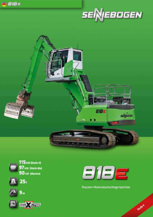 Manipuladores de materiales Sennebogen 818R E 