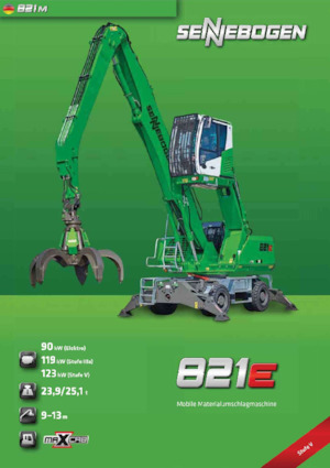 Manipuladores de materiales Sennebogen 821M E 