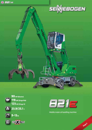 Manipuladores de materiales Sennebogen 821M E 