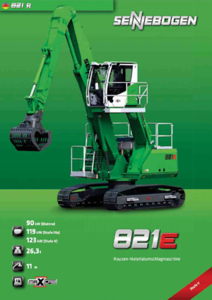 Manipuladores de materiales Sennebogen 821R E 
