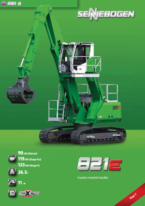 Manipuladores de materiales Sennebogen 821R E 