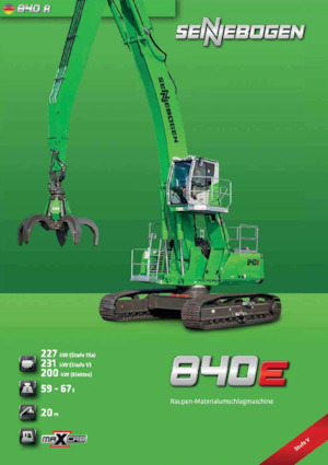 Manipuladores de materiales Sennebogen 840R E 