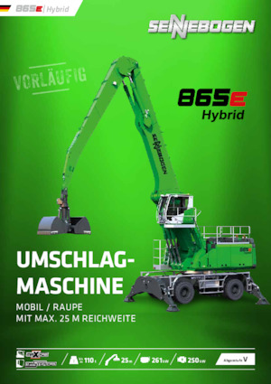 Manipuladores de materiales Sennebogen 865M E Hybrid 