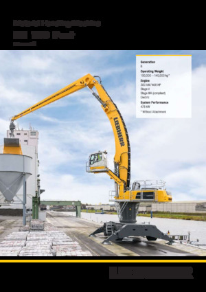 Manipuladores de materiales Liebherr LH 110 C Gantry Port Litronic