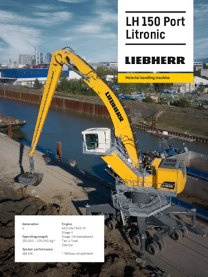 Manipuladores de materiales Liebherr LH 150 M Gantry Port Litronic