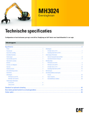 Manipuladores de materiales Caterpillar MH3024