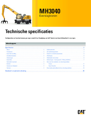 Manipuladores de materiales Caterpillar MH3040