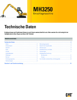 Manipuladores de materiales Caterpillar MH3250