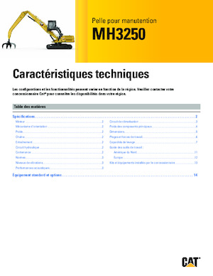 Manipuladores de materiales Caterpillar MH3250