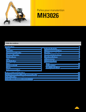 Manipuladores de materiales Caterpillar MH3026