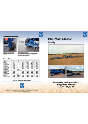 Rodillos para prado y campo DAL-BO MiniMax Classic 14.3