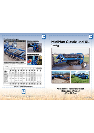 Rodillos para prado y campo DAL-BO MiniMax Classic 12.3 XL