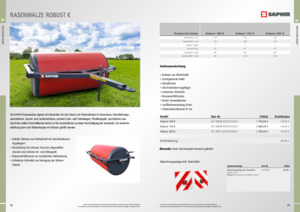 Rodillos para prado y campo Saphir Robust 100 K