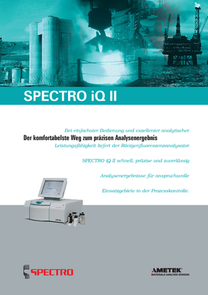 Analizadores para metal Spectro SPECTRO IQ