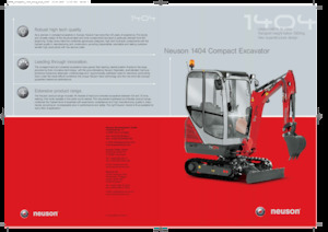 Miniexcavadoras Neuson 1404