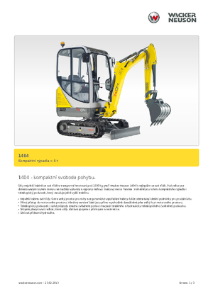 Miniexcavadoras Neuson 1404