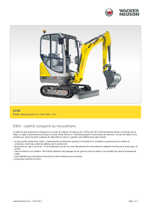 Miniexcavadoras Neuson 1404