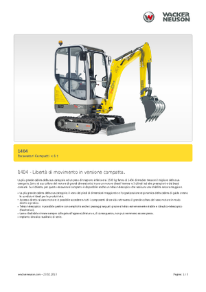Miniexcavadoras Neuson 1404