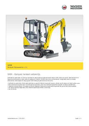 Miniexcavadoras Neuson 1404