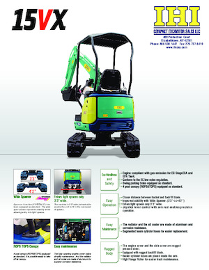 Miniexcavadoras IHI 15VX