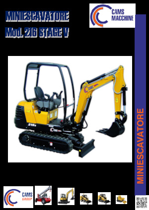Miniexcavadoras Cams 216