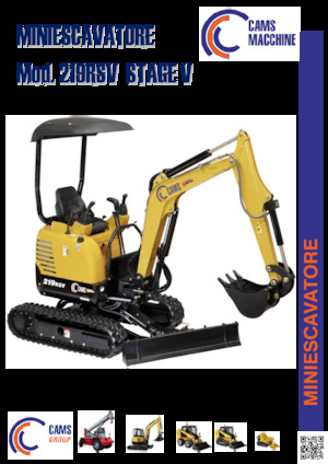 Miniexcavadoras Cams 219RSV