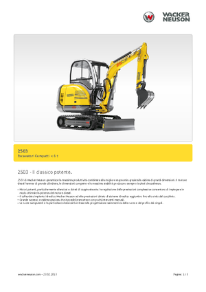 Miniexcavadoras Neuson 2503