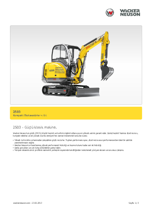 Miniexcavadoras Neuson 2503