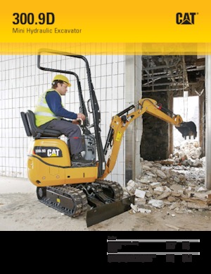 Miniexcavadoras Caterpillar 300.9D