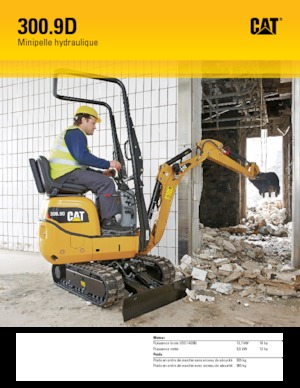 Miniexcavadoras Caterpillar 300.9D