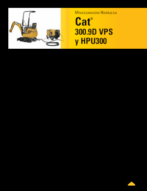 Miniexcavadoras Caterpillar 300.9D VPS 