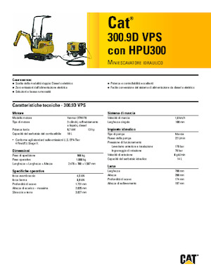 Miniexcavadoras Caterpillar 300.9D VPS 