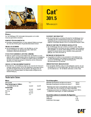 Miniexcavadoras Caterpillar 301.5