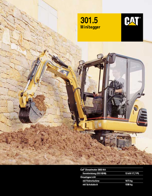 Miniexcavadoras Caterpillar 301.5