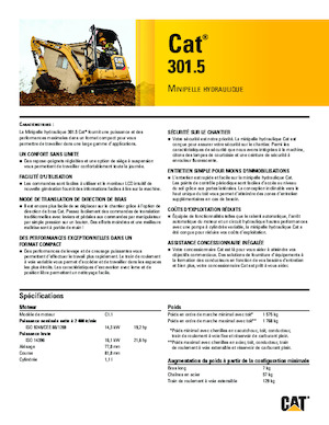 Miniexcavadoras Caterpillar 301.5
