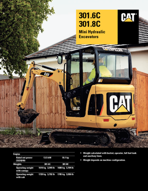Miniexcavadoras Caterpillar 301.8C