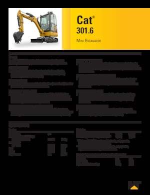 Miniexcavadoras Caterpillar 301.6